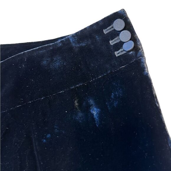 Ann Taylor Loft Velvet Wide-Leg Laura Pants Black Size 6 - Picture 5 of 11